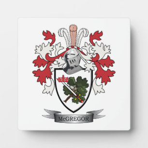 McGregor Family Crest Coat of Arms Plaque