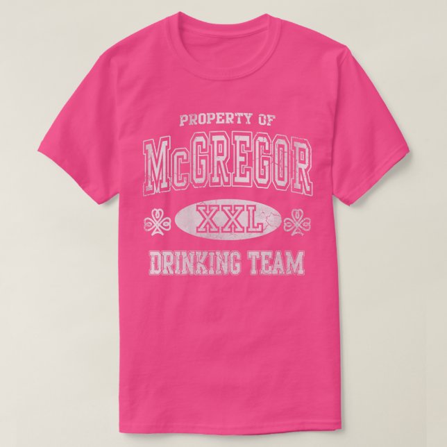 McGregor Irish Drinking Team St Patricks Day T-Shirt (Design Front)