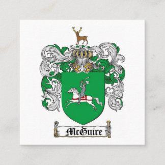McGuire Family Crest Business Care Square Business Card