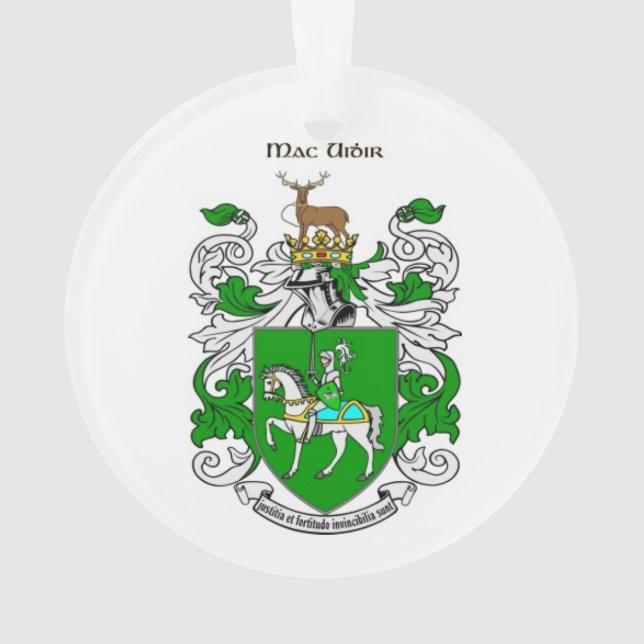 McGuire Family Crest Ornament (Back)