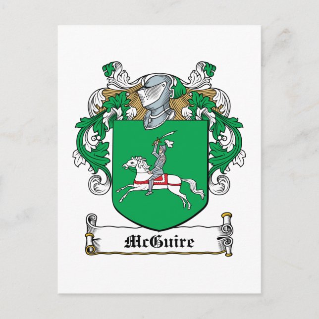 McGuire Family Crest Postcard (Front)