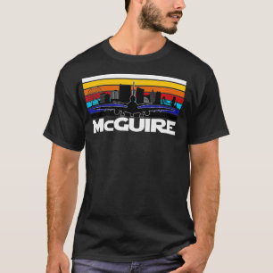 McGuire KC10 Straight Sunset Air Refueling Airplan T-Shirt