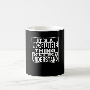 MCGUIRE Surname Personalised Gift Coffee Mug