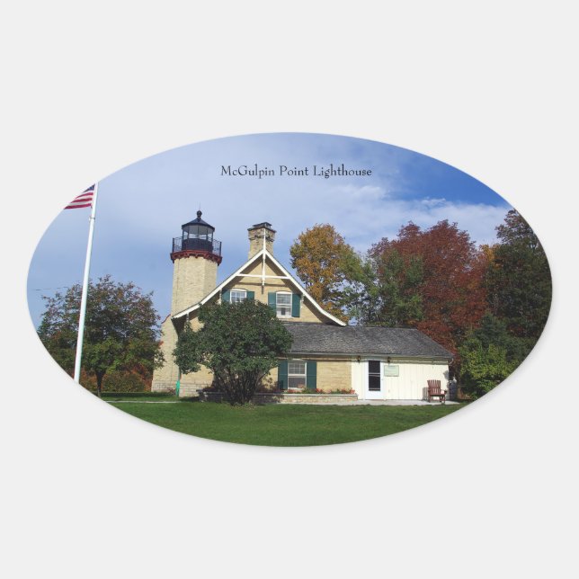 McGulpin Point Lighthouse sticker (Front)