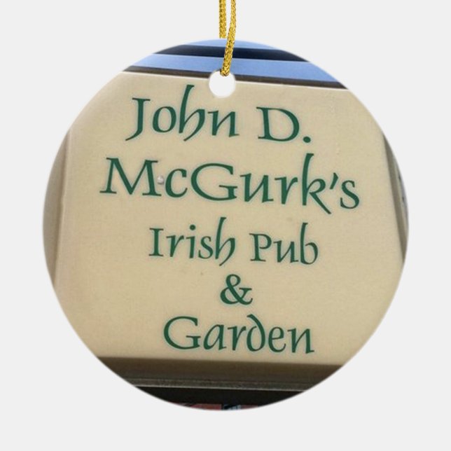McGurk's, St. Louis, Irish Pub, Christmas Ornament (Front)