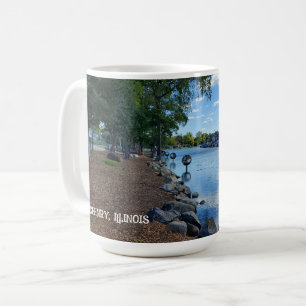 McHenry, Illinois   The Fox River Walkway Coffee Mug