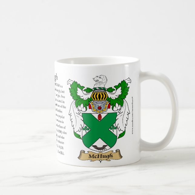 McHugh, the Origin, the Meaning and the Crest Coffee Mug (Right)