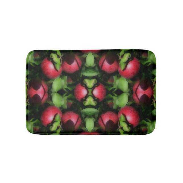McIntosh Apples On The Tree Nature Abstract  Bath Mat (Front)