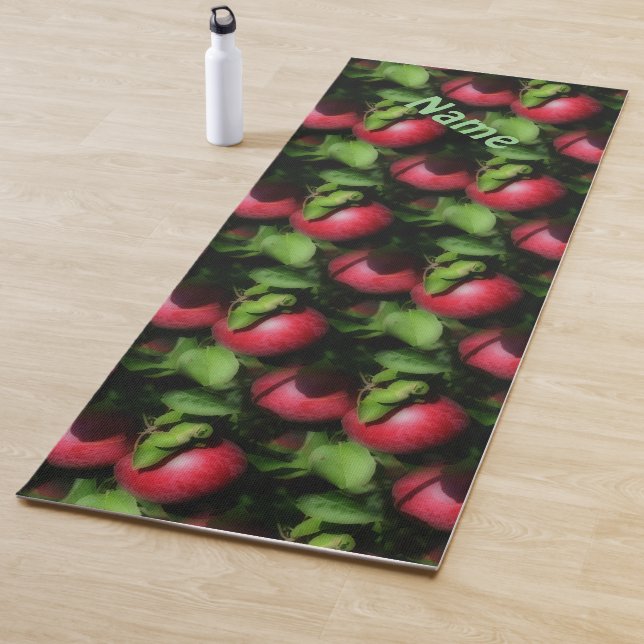McIntosh Apples On The Tree Nature Pattern    Yoga Mat (In Situ)