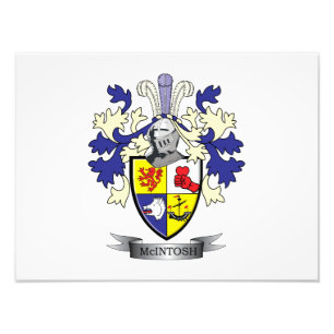 McIntosh Family Crest Coat of Arms Photo Print