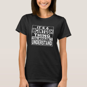 MCINTOSH Surname Personalised Gift T-Shirt