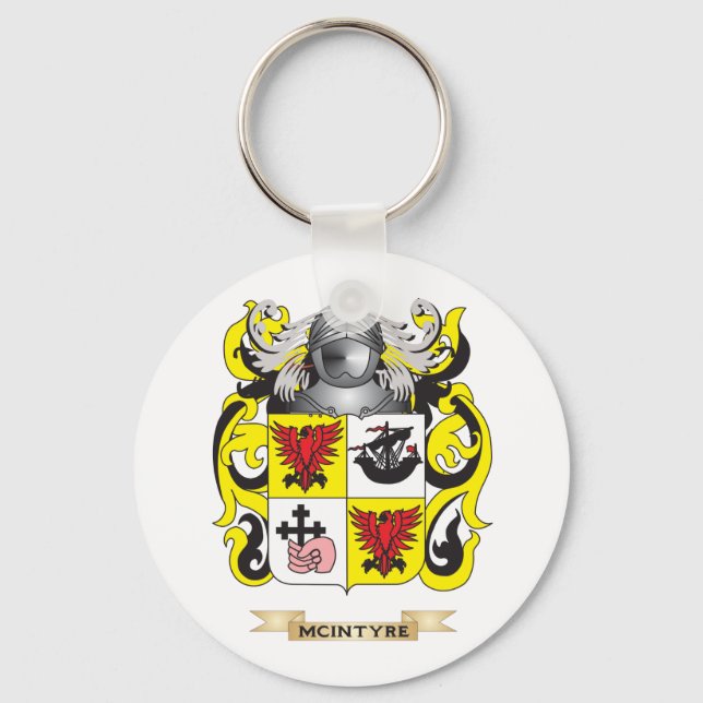 McIntyre Coat of Arms (Family Crest) Key Ring (Front)