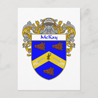 McKay Coat of Arms (Mantled) Postcard