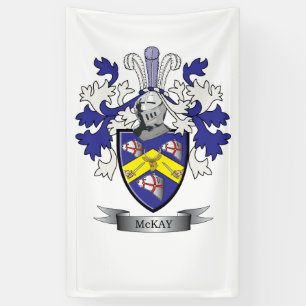 McKay Family Crest Coat of Arms Banner