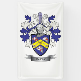 McKay Family Crest Coat of Arms Banner