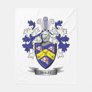 McKay Family Crest Coat of Arms Fleece Blanket