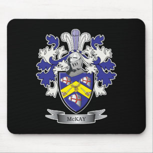McKay Family Crest Coat of Arms Mouse Mat