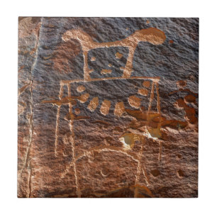 Mckee Springs Petroglyph - Vernal - Utah Tile