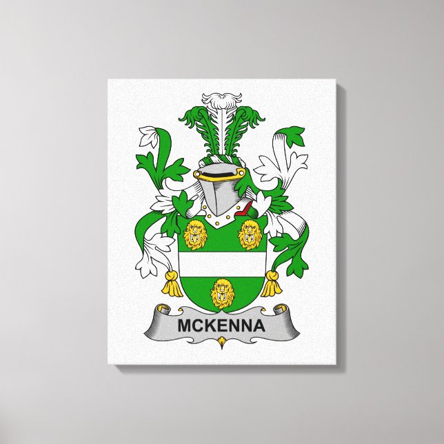 McKenna Family Crest Canvas Print (Front)