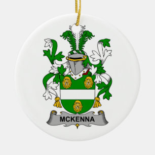 McKenna Family Crest Ceramic Tree Decoration
