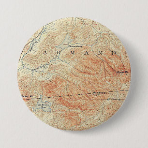 McKenzie and Moose Ponds, McKenzie Mountain Detail 7.5 Cm Round Badge