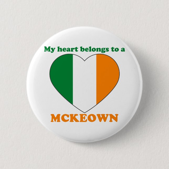 Mckeown 6 Cm Round Badge (Front)