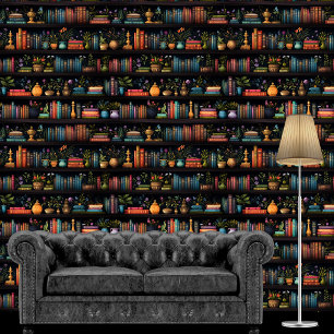 McKinely Library Bookcase Wallpaper