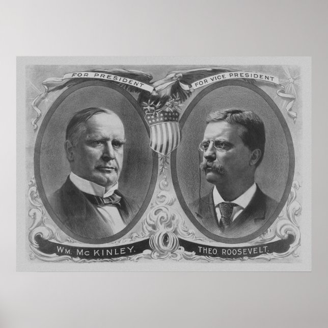McKinley and Roosevelt Election Poster (Front)