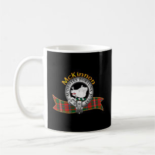 Mckinnon Clan Tan Crest Motto Coffee Mug