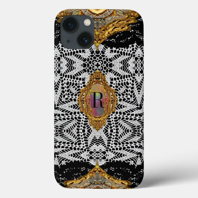 McKleece Elegant Victorian Monogram Case-Mate iPhone Case (Back)
