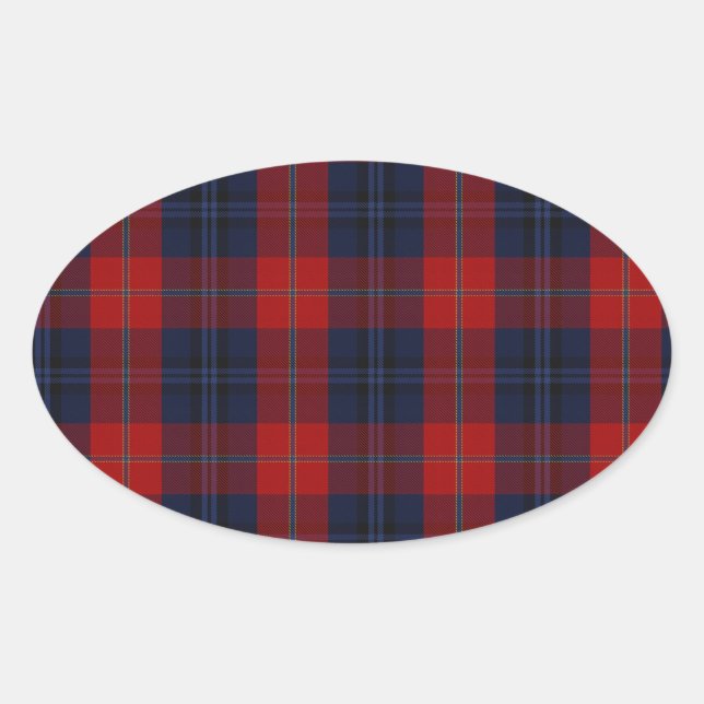 McKnight Clan Tartan Oval Sticker (Front)