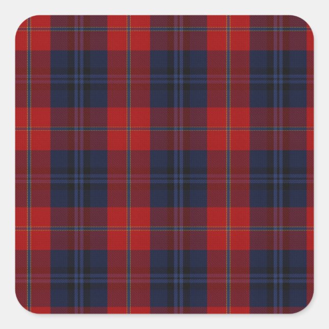 McKnight Clan Tartan Square Sticker (Front)