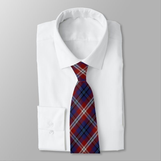 McKnight Tartan Tie (Tied)