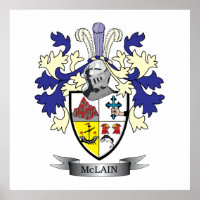 McLain Family Crest Coat of Arms
