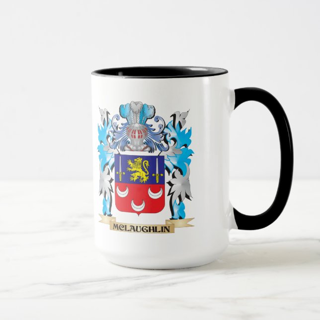 Mclaughlin Coat of Arms - Family Crest Mug (Right)