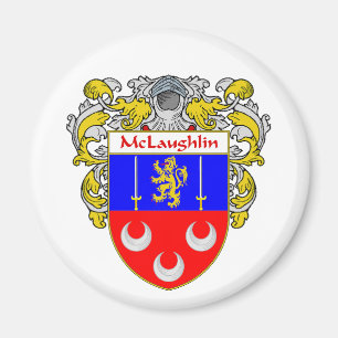 McLaughlin Coat of Arms (Mantled) Magnet