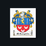 McLaughlin Family Crest Canvas Print<br><div class="desc">McLaughlin Coat of Arms</div>