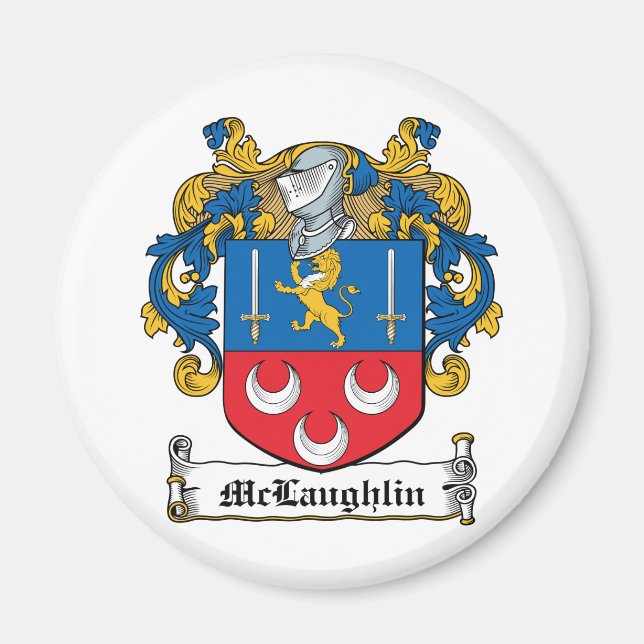 McLaughlin Family Crest Magnet (Front)