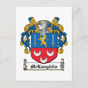 McLaughlin Family Crest Postcard