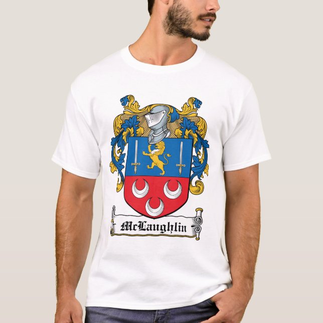 McLaughlin Family Crest T-Shirt (Front)