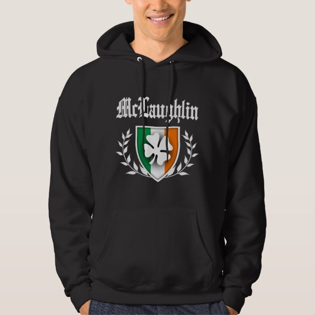 McLaughlin Shamrock Crest Hoodie (Front)