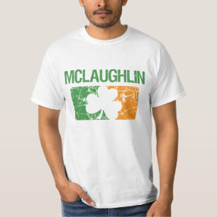 Mclaughlin Surname Clover T-Shirt
