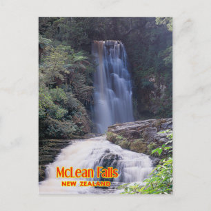 McLean Falls, New Zealand Postcard