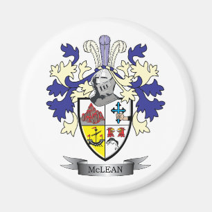 McLean Family Crest Coat of Arms Magnet