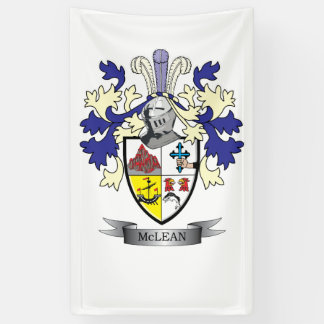 McLean Family Crest Coat of Arms TITLE Banner
