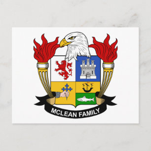 McLean Family Crest Postcard