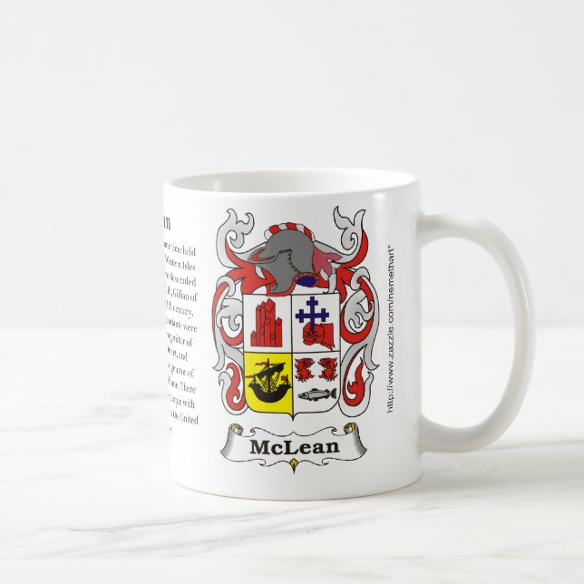 McLean, the origin, meaning and the crest Coffee Mug (Right)