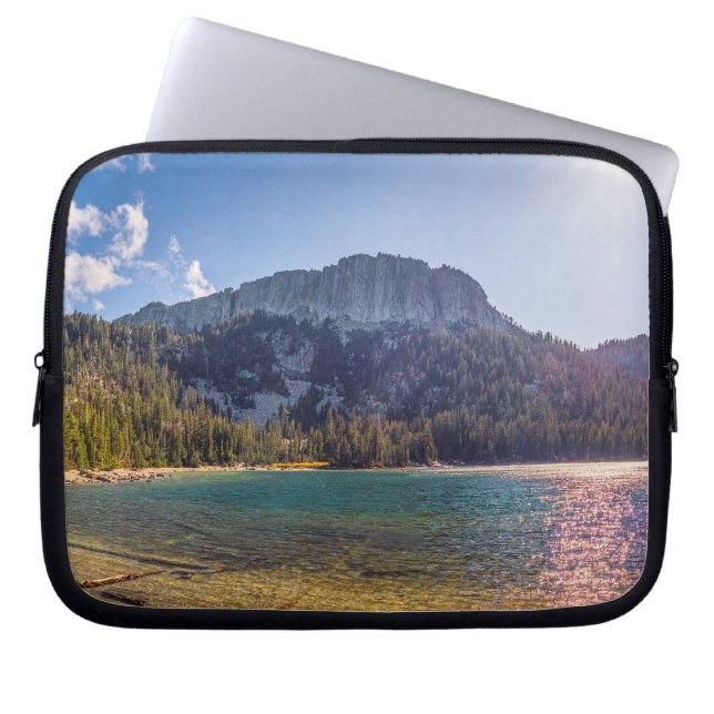 McLeod Lake Mountain Lake Photography Laptop Pouch Sleeve (Front)