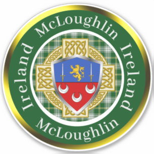 McLoughlin Shield & Celtic Cross Personalized