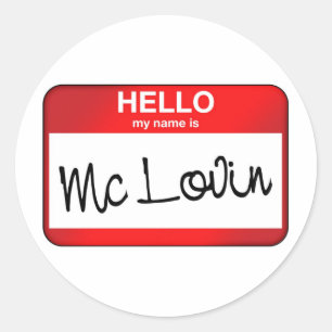 McLovin Classic Round Sticker